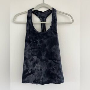Lululemon Athletica Black Tie-Dye Tank Top